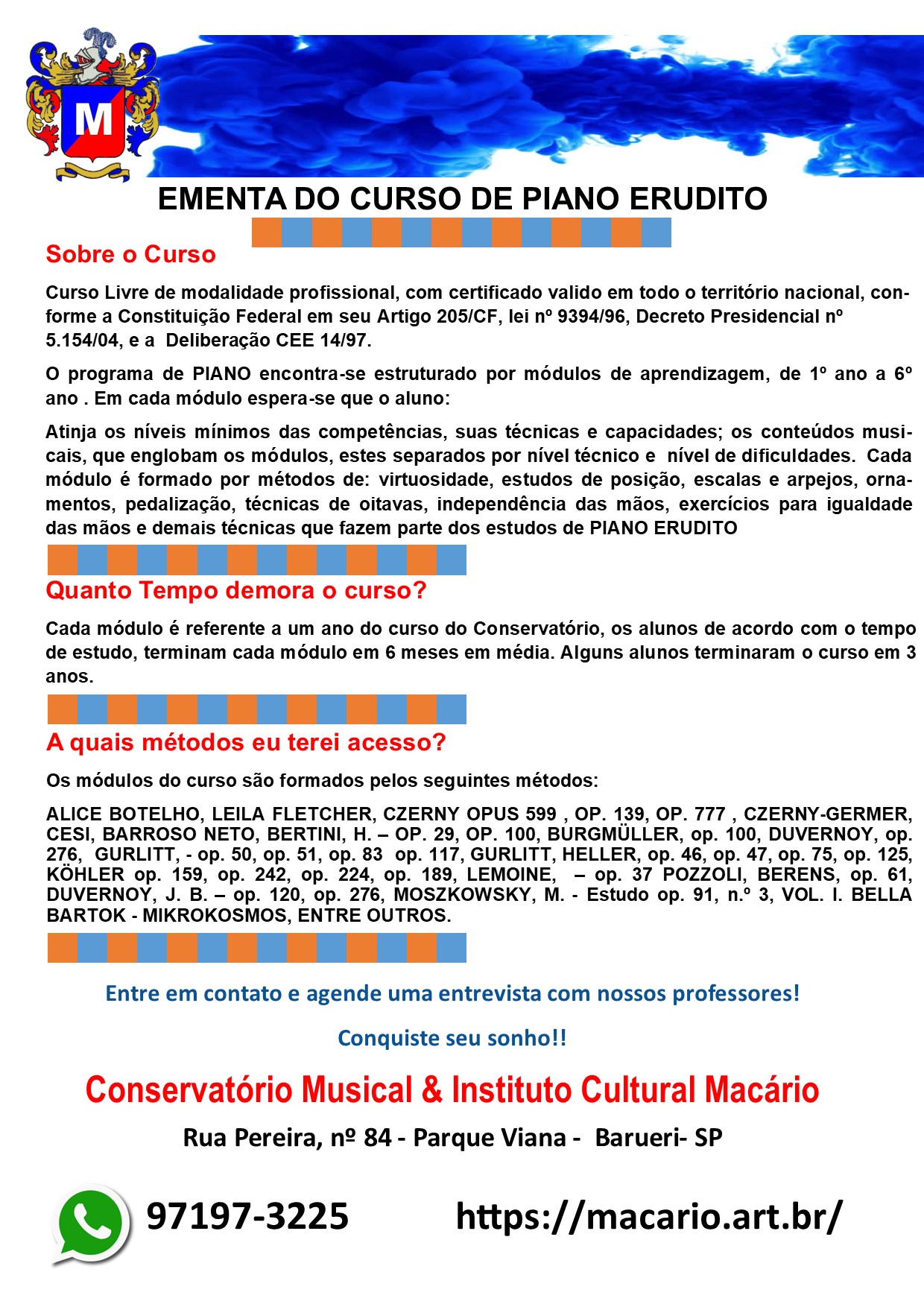 xadrez – Conservatorio musical & Instituto cultural Macario