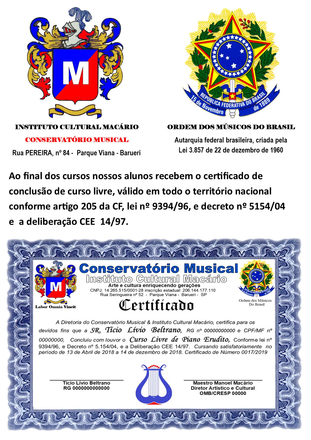 xadrez – Conservatorio musical & Instituto cultural Macario