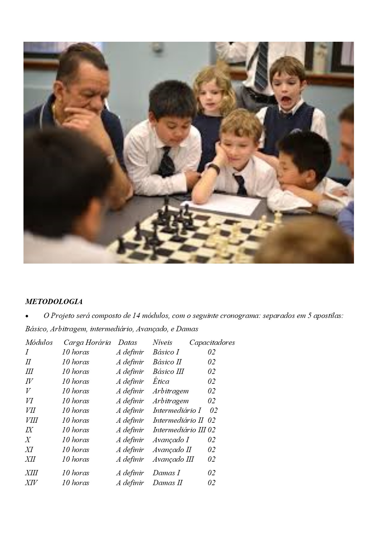 Quiz sobre xadrez